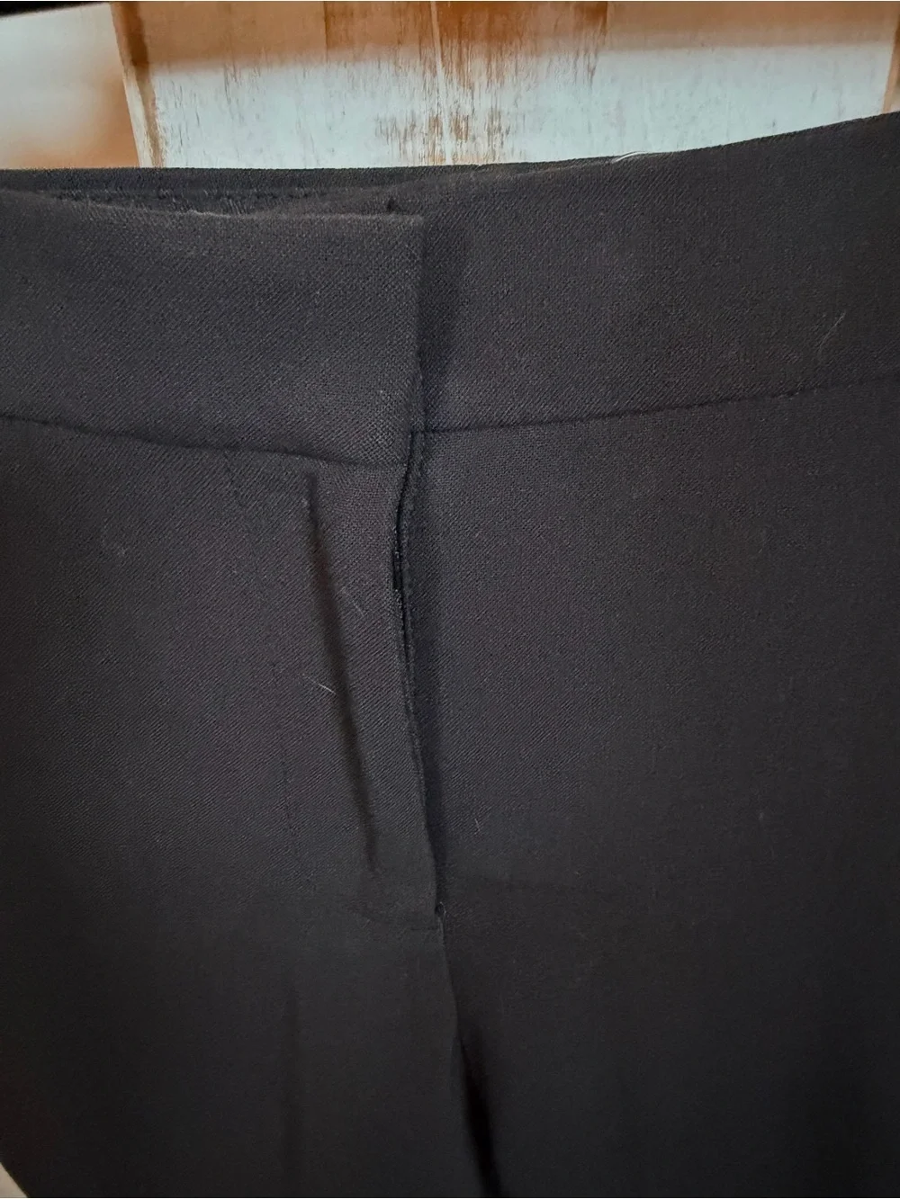 Ann Taylor Black Slim Straight Dress Pants